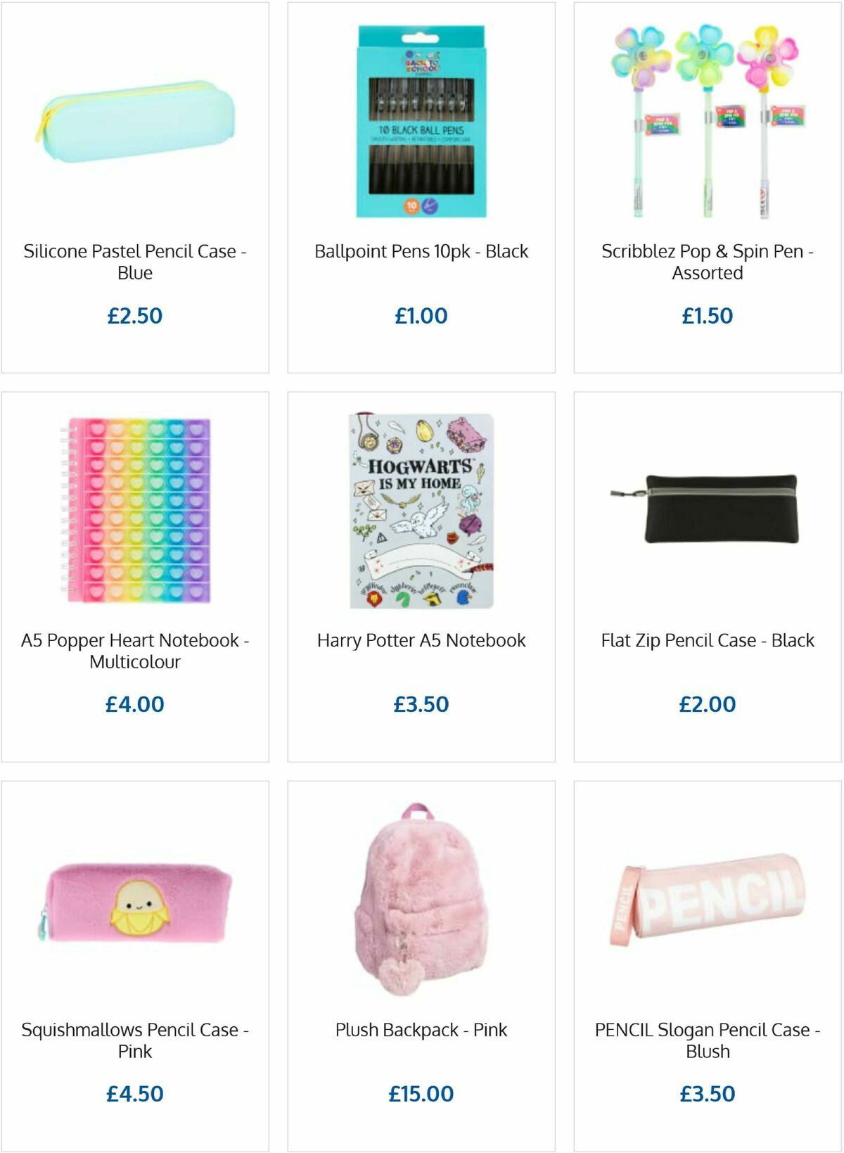 B&M Back to School Offers from 13 August