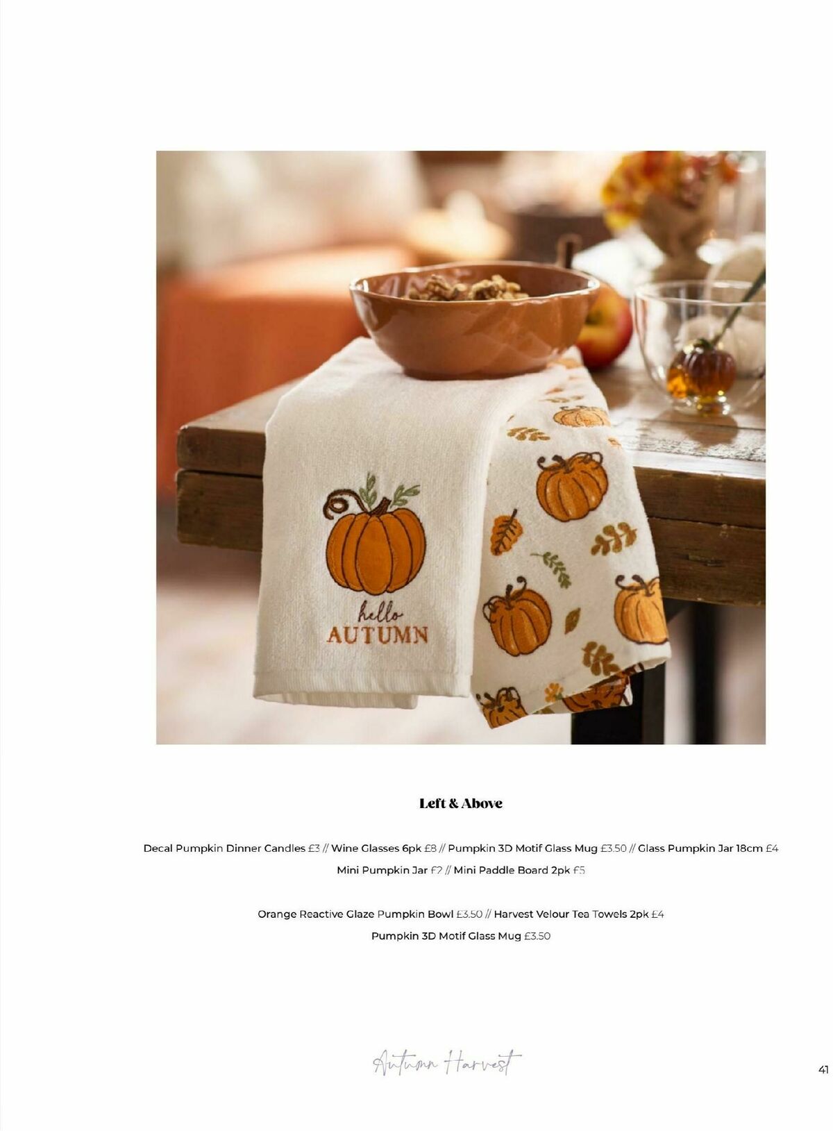 B&M Home Autumn/Winter Offers from 24 September