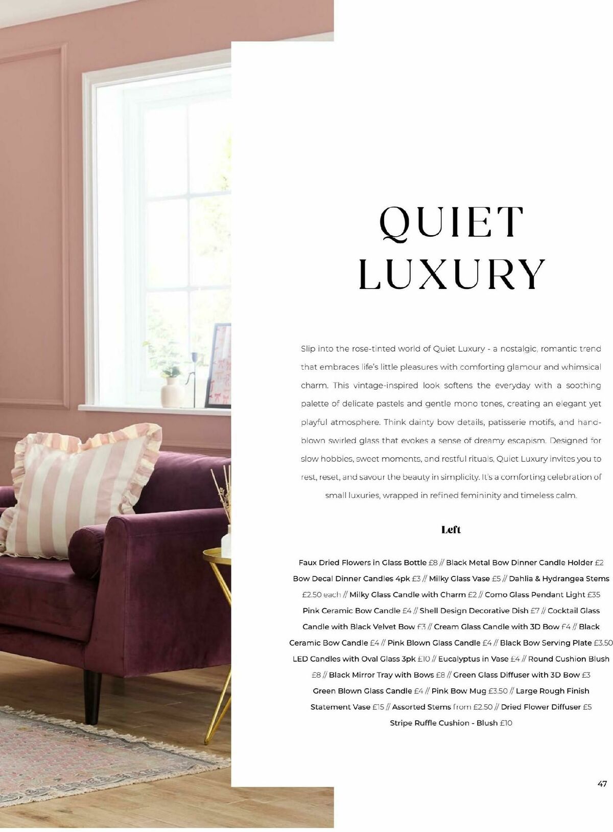 B&M Home Autumn/Winter Offers from 24 September