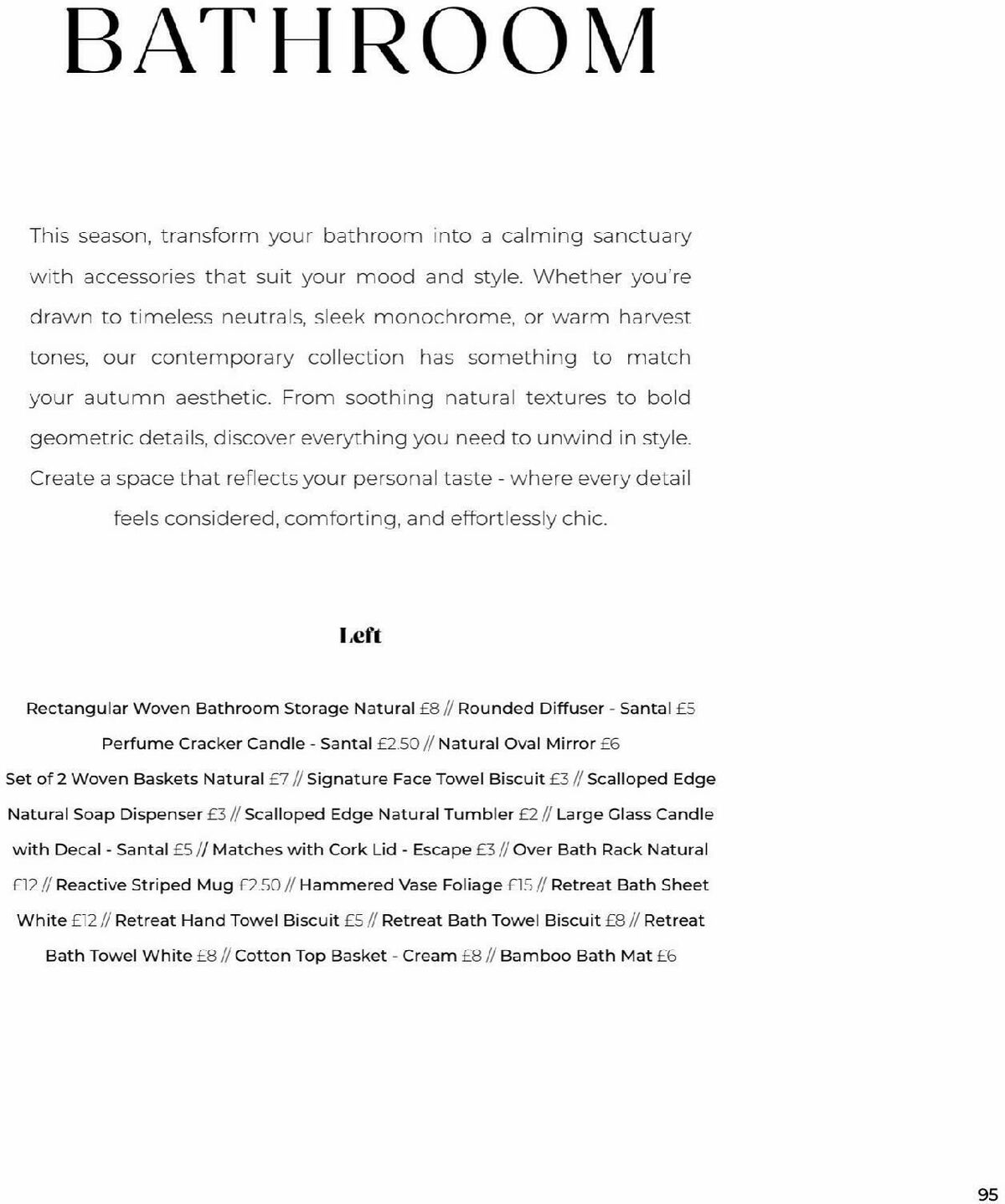 B&M Home Autumn/Winter Offers from 24 September