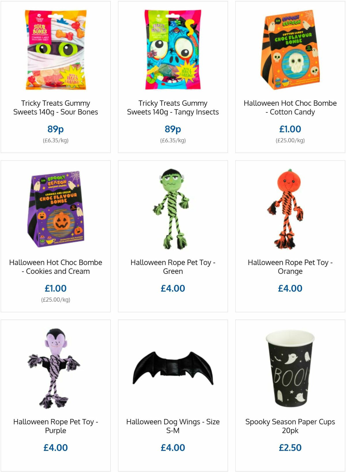 B&M Halloween Offers from 24 September