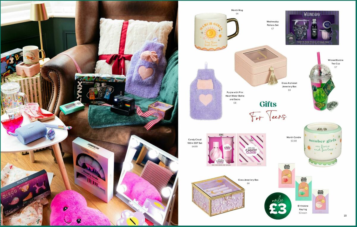 B&M Christmas Gift Guide Offers from 24 October