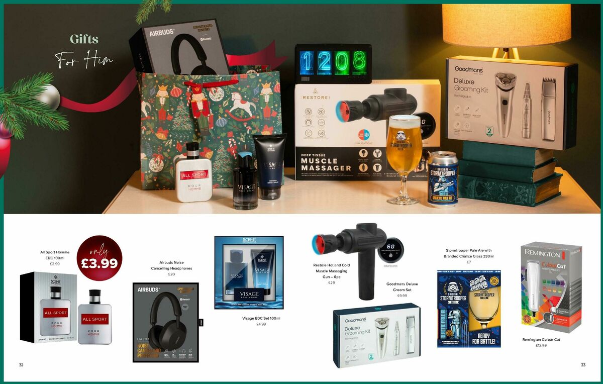 B&M Christmas Gift Guide Offers from 24 October