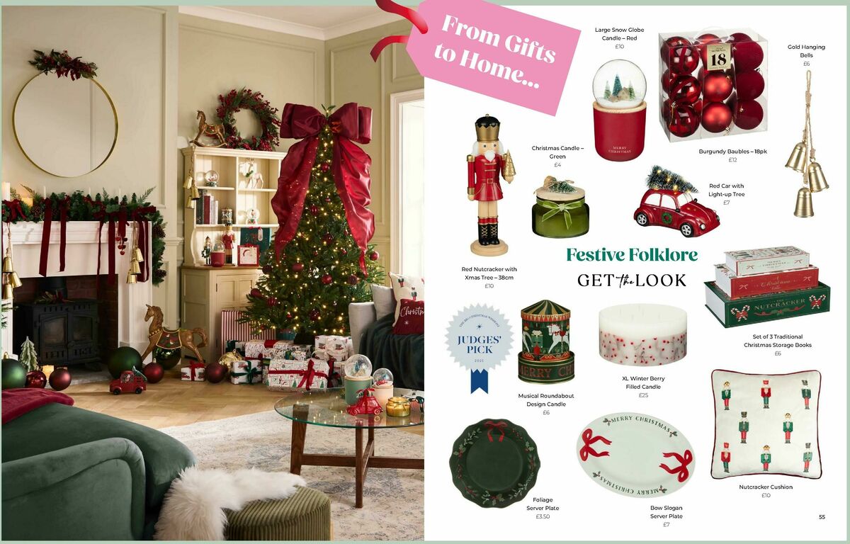 B&M Christmas Gift Guide Offers from 24 October