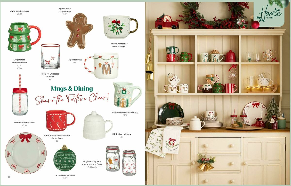 B&M Christmas Gift Guide Offers from 24 October