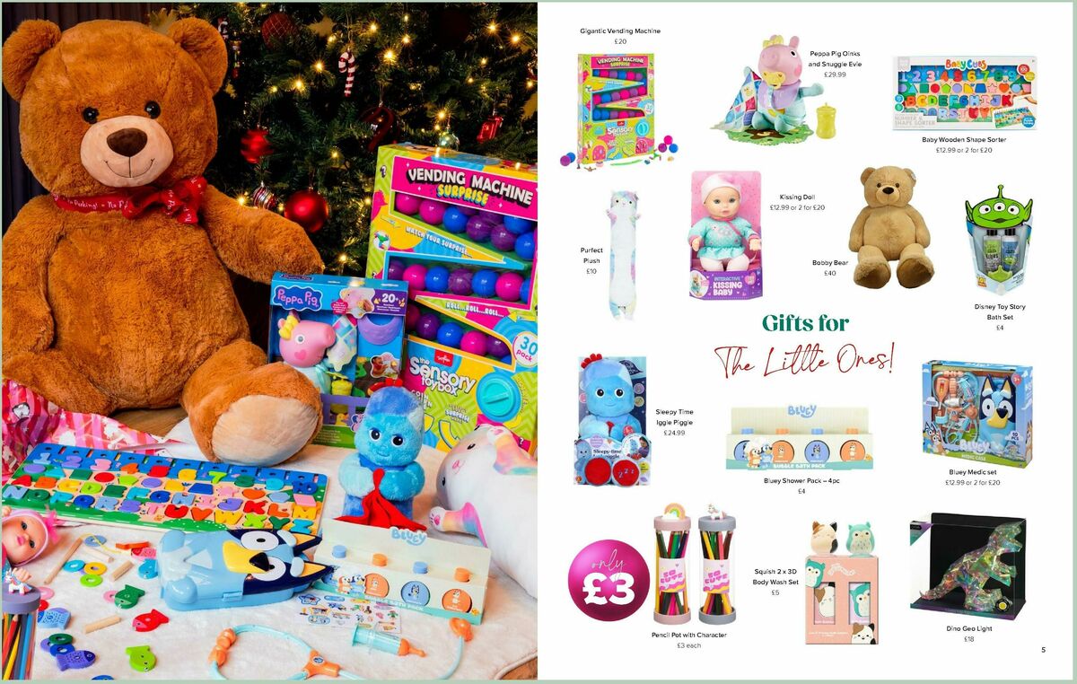 B&M Christmas Gift Guide Offers from 24 October