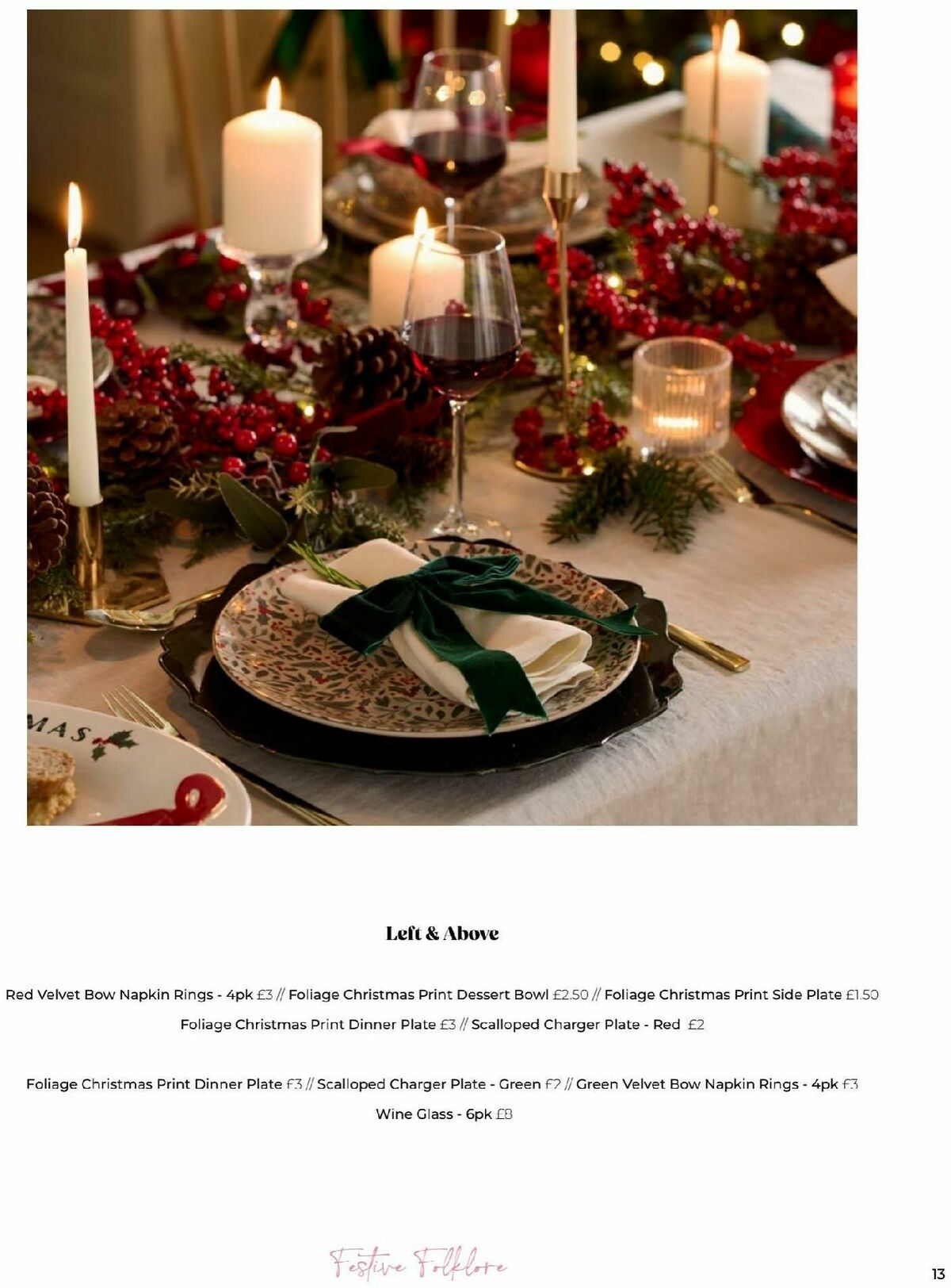 B&M Christmas Offers from 24 October