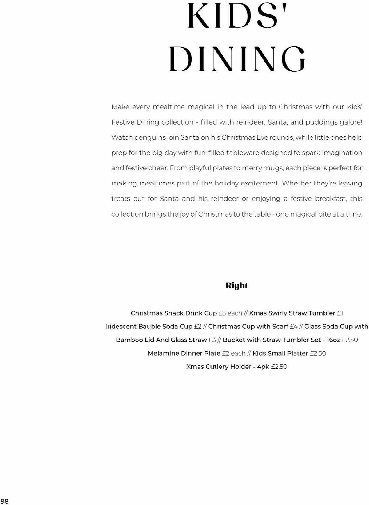 B&M Christmas Offers from 24 October