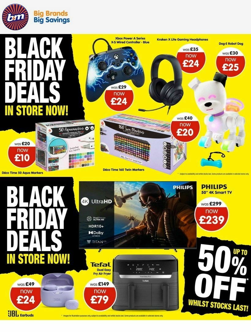 B&M Black Friday Offers from 19 November