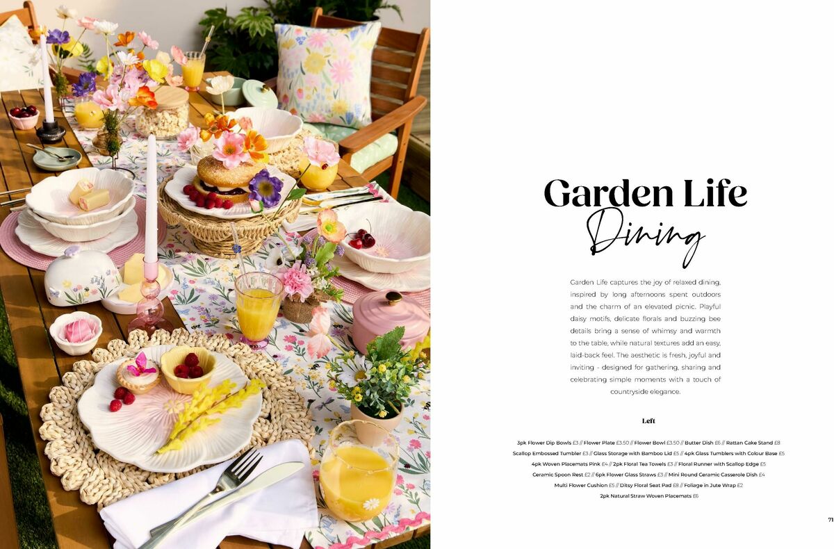 B&M Home Spring/Summer Offers from 19 February