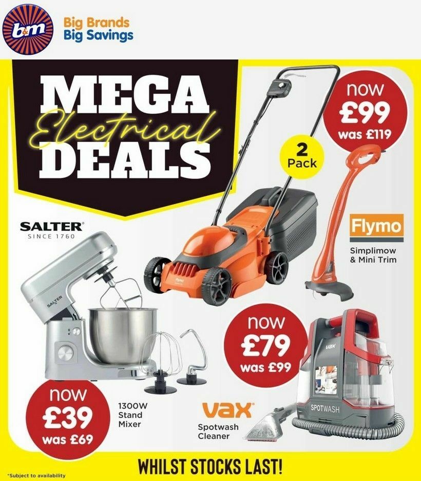 B&M Offers from 23 March