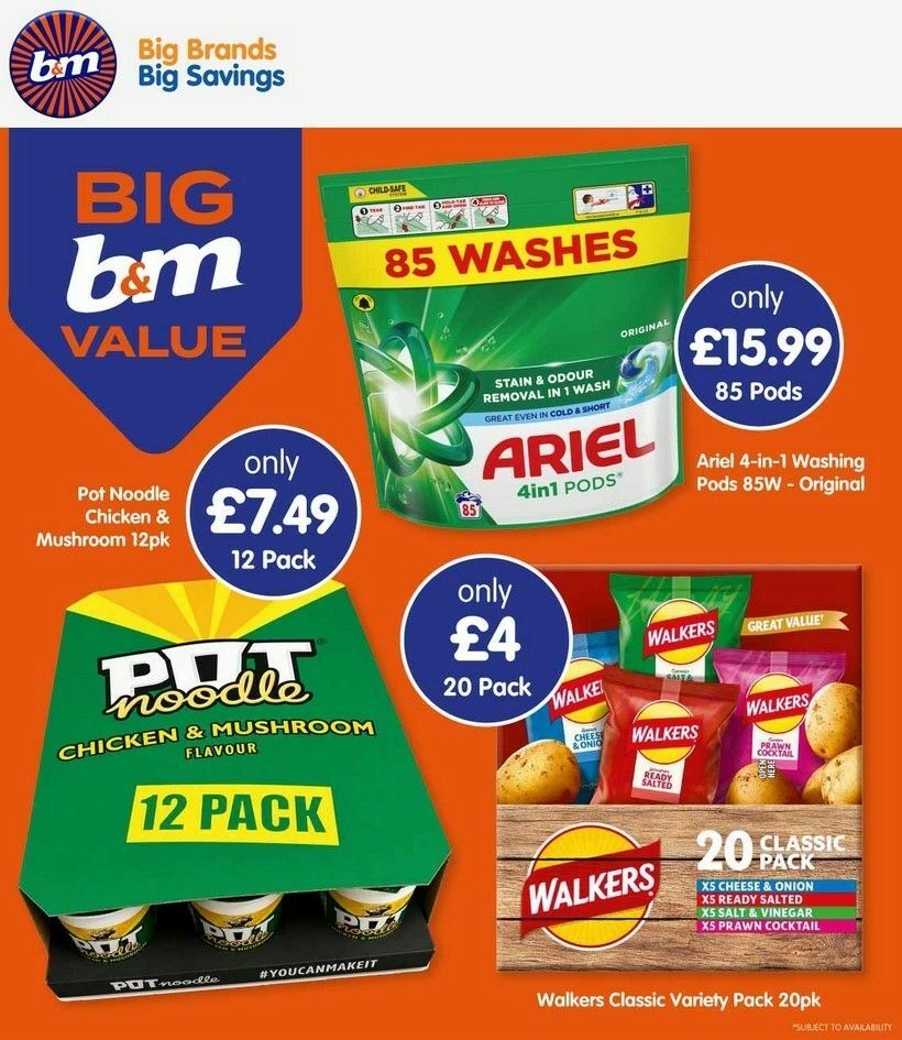 B&M Offers from 14 July