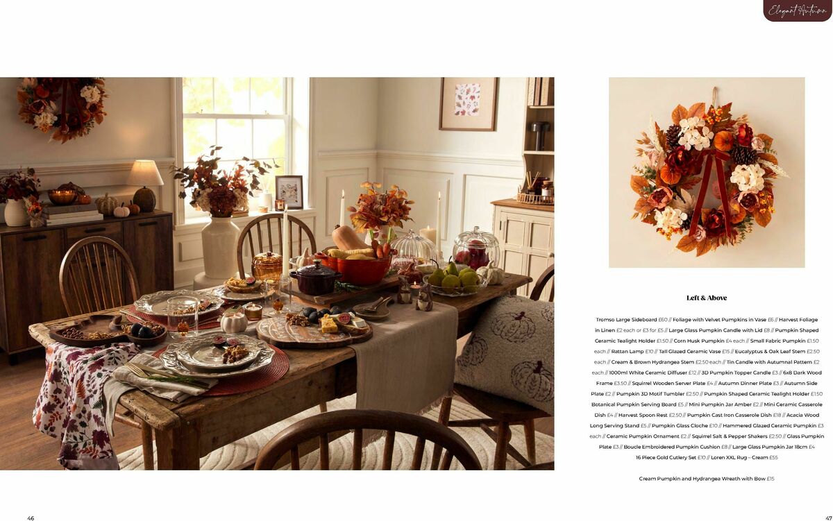 B&M Harvest & Winter Home Offers from 10 August