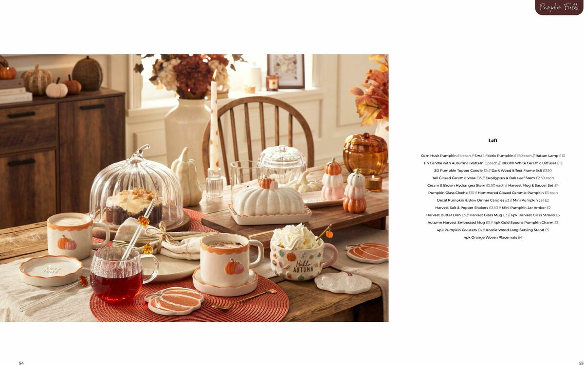 B&M Harvest & Winter Home Offers from 10 August