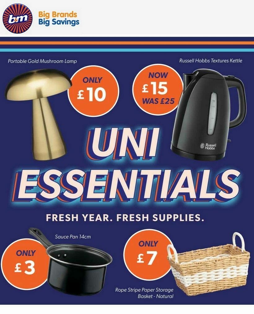 B&M Offers from 5 September