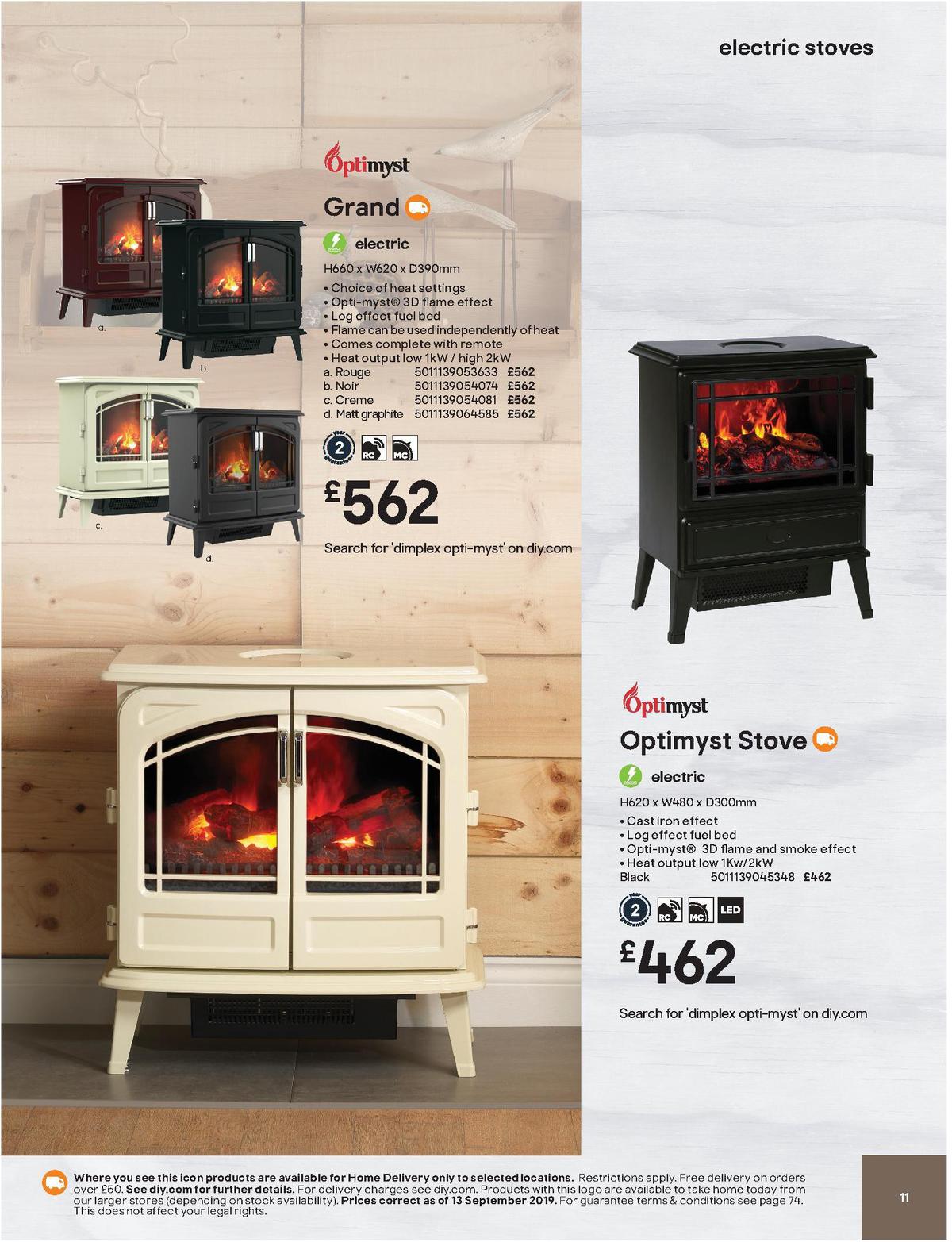 B&Q Fire Collections Offers from 13 September