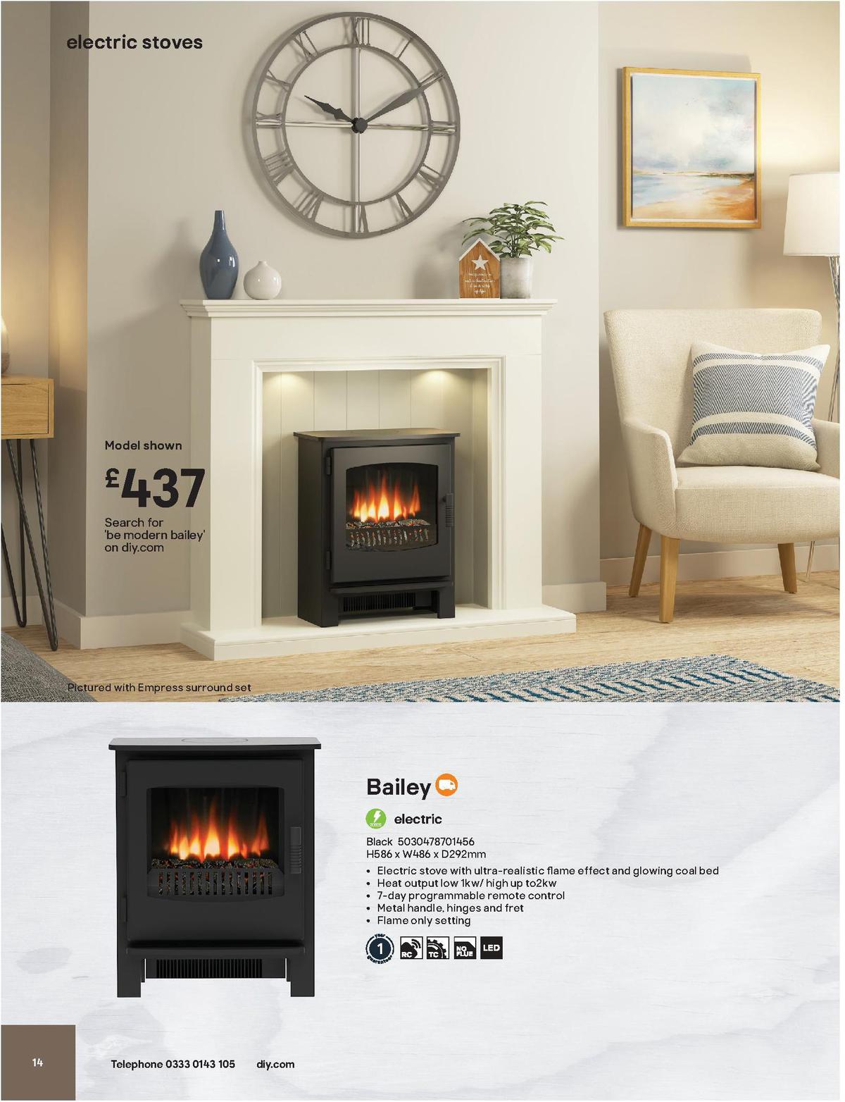 B&Q Fire Collections Offers from 13 September