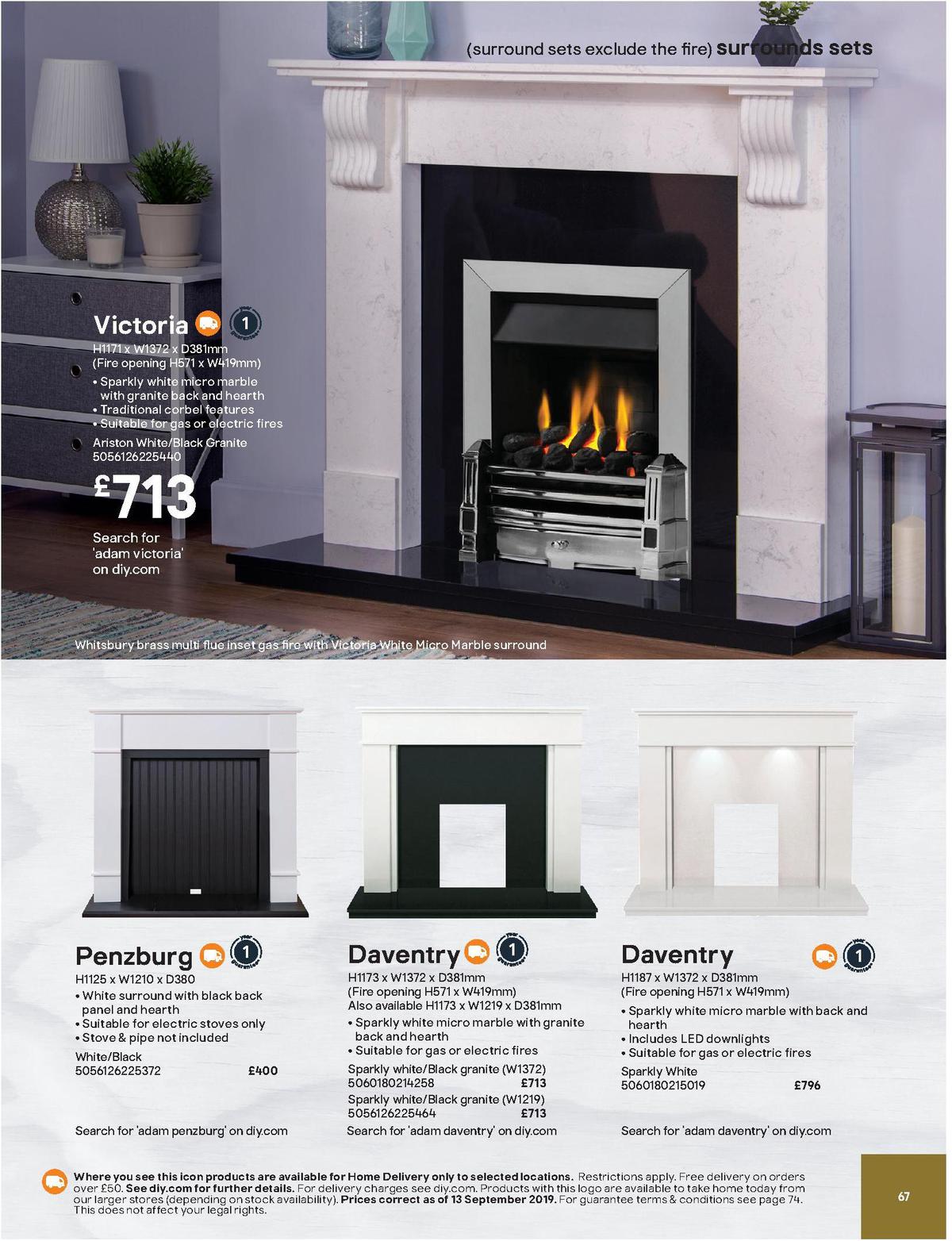 B&Q Fire Collections Offers from 13 September