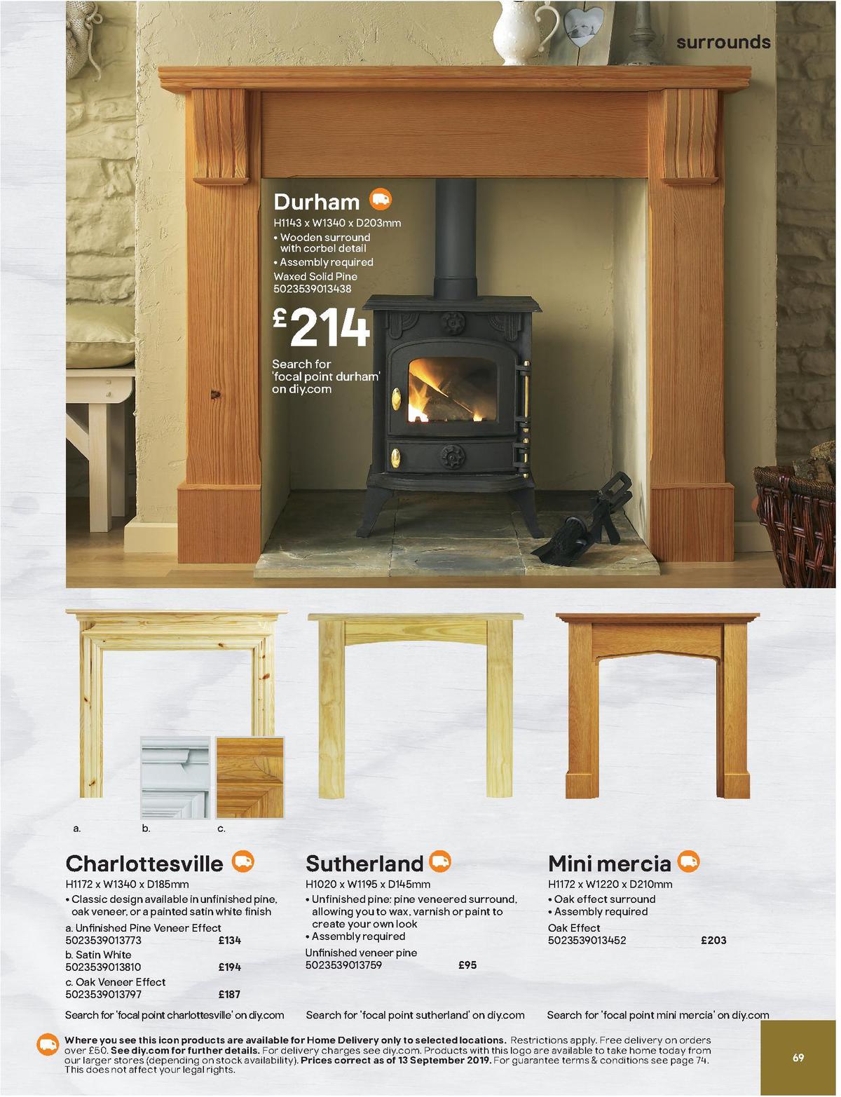 B&Q Fire Collections Offers from 13 September