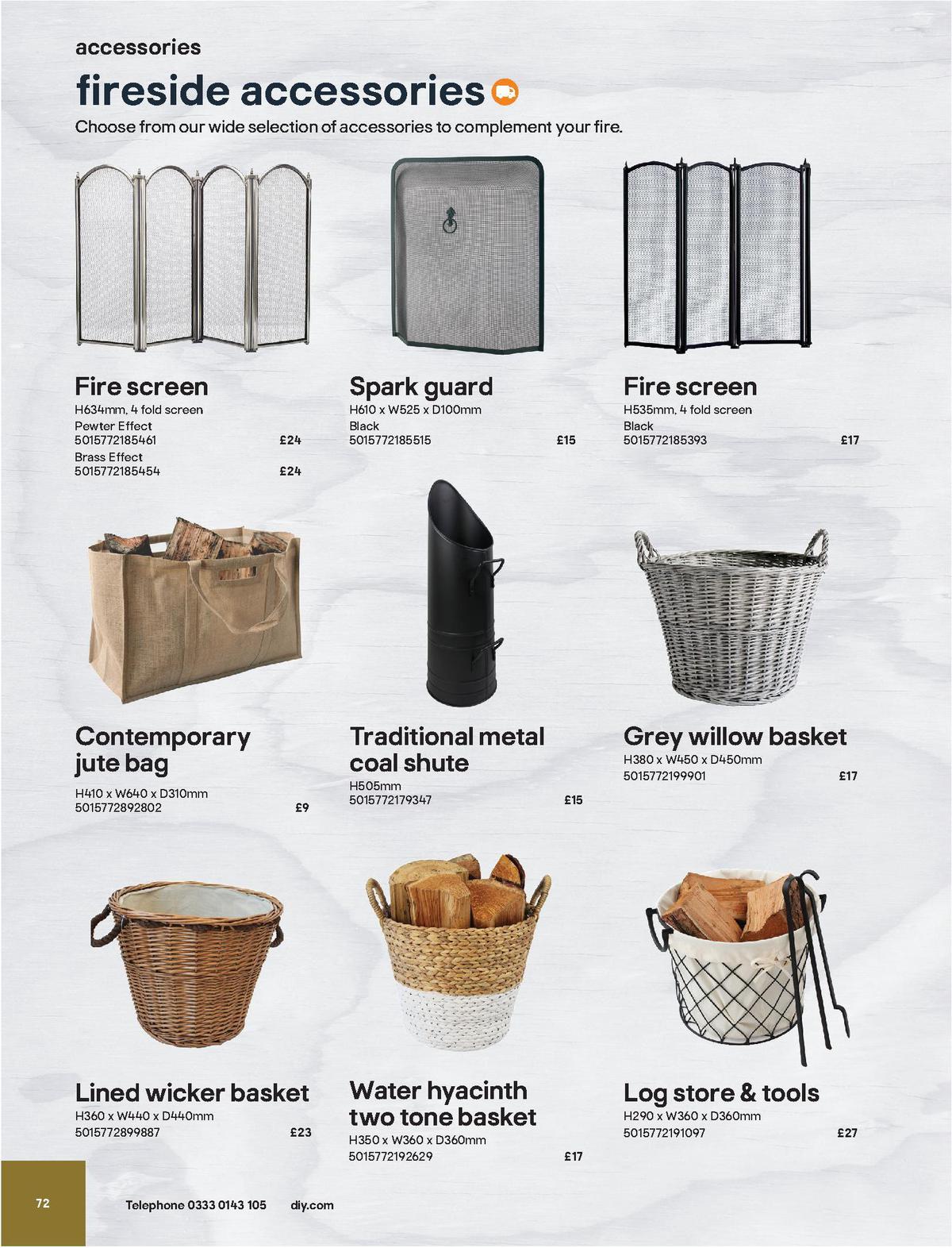 B&Q Fire Collections Offers from 13 September