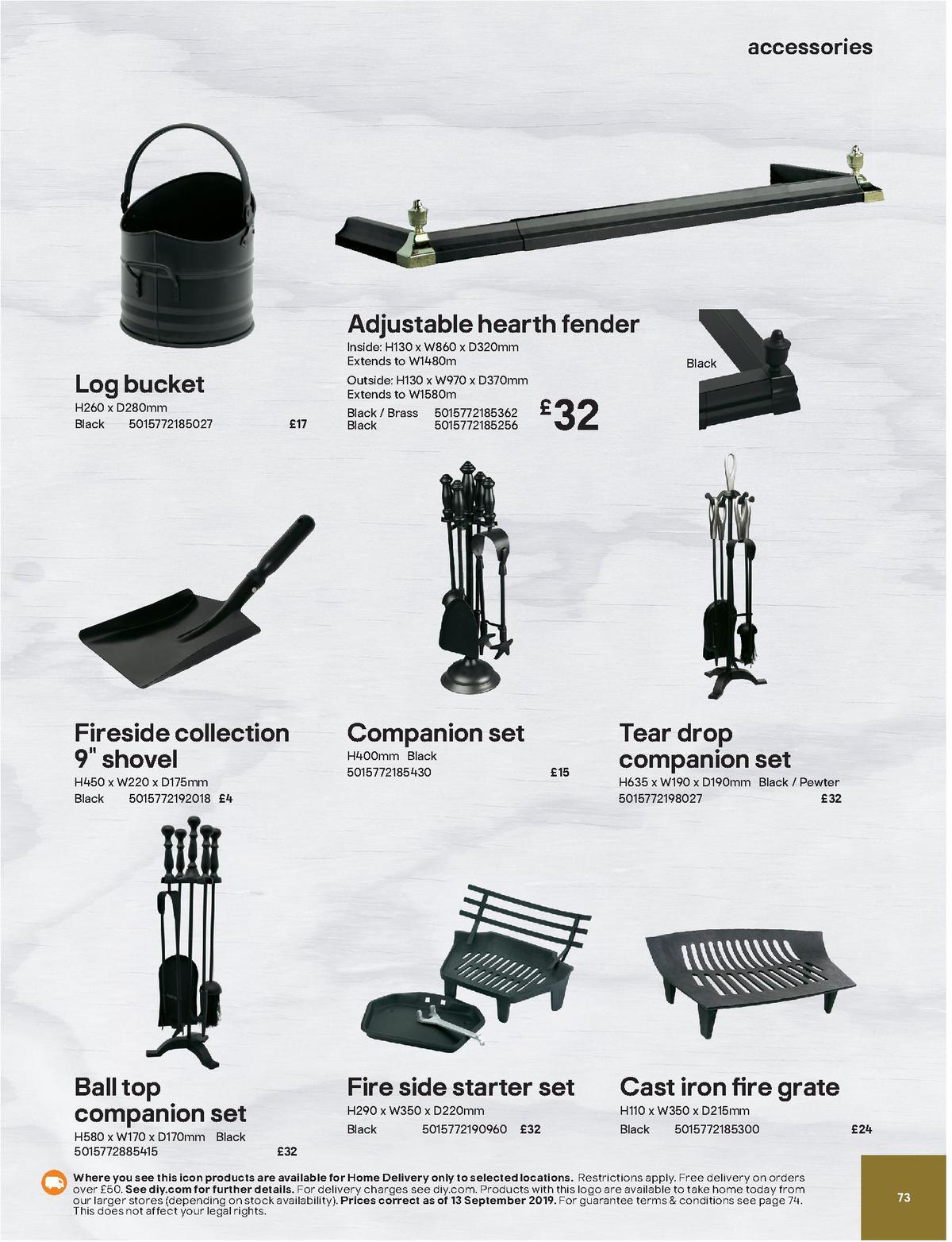 B&Q Fire Collections Offers from 13 September