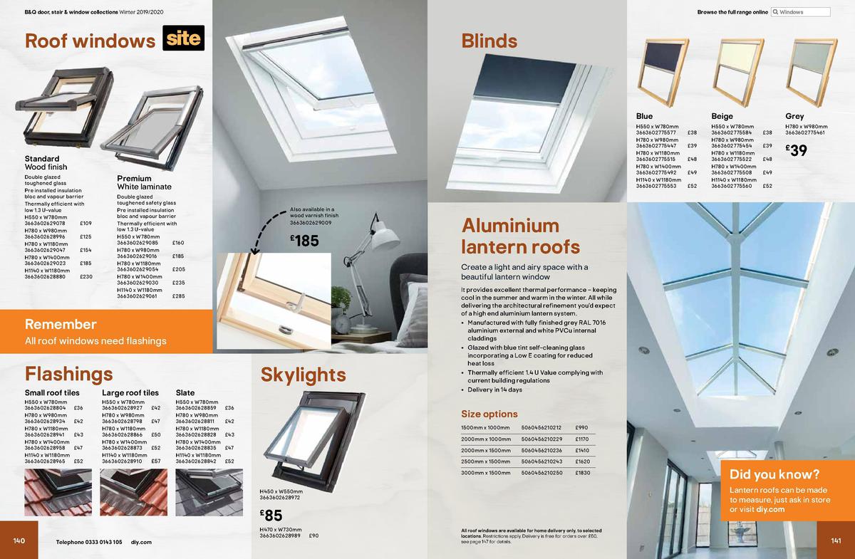 B&Q Door, Stair & Window Collections Offers from 1 December