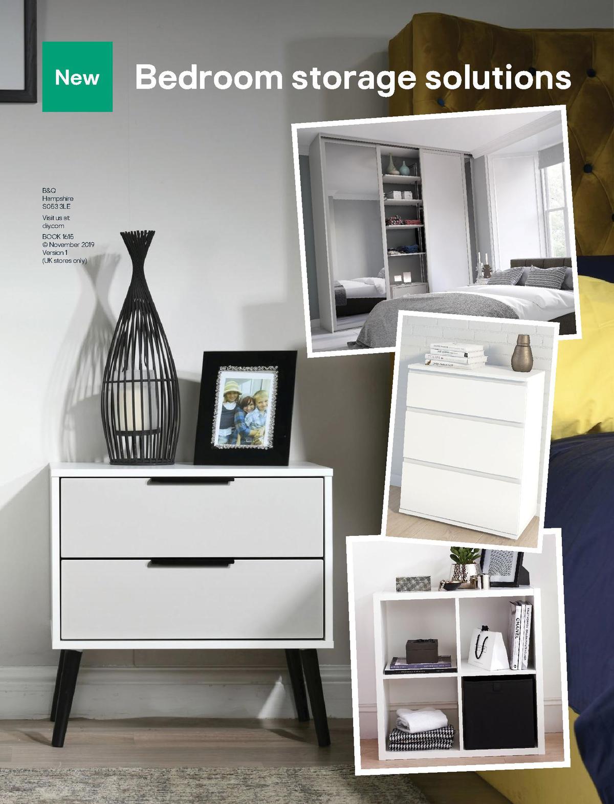 B&Q Bedroom Collections Offers from 1 December