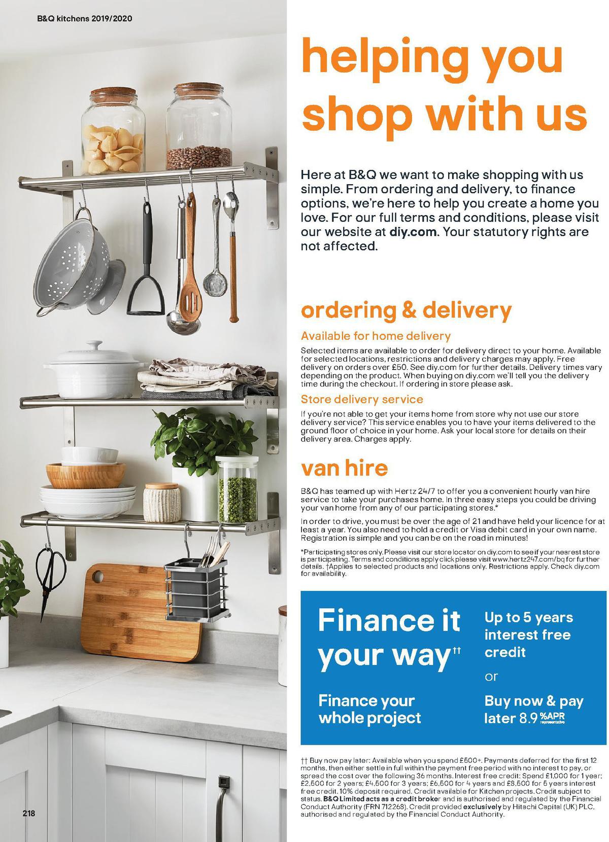 B&Q Kitchen Projects Offers from 20 December