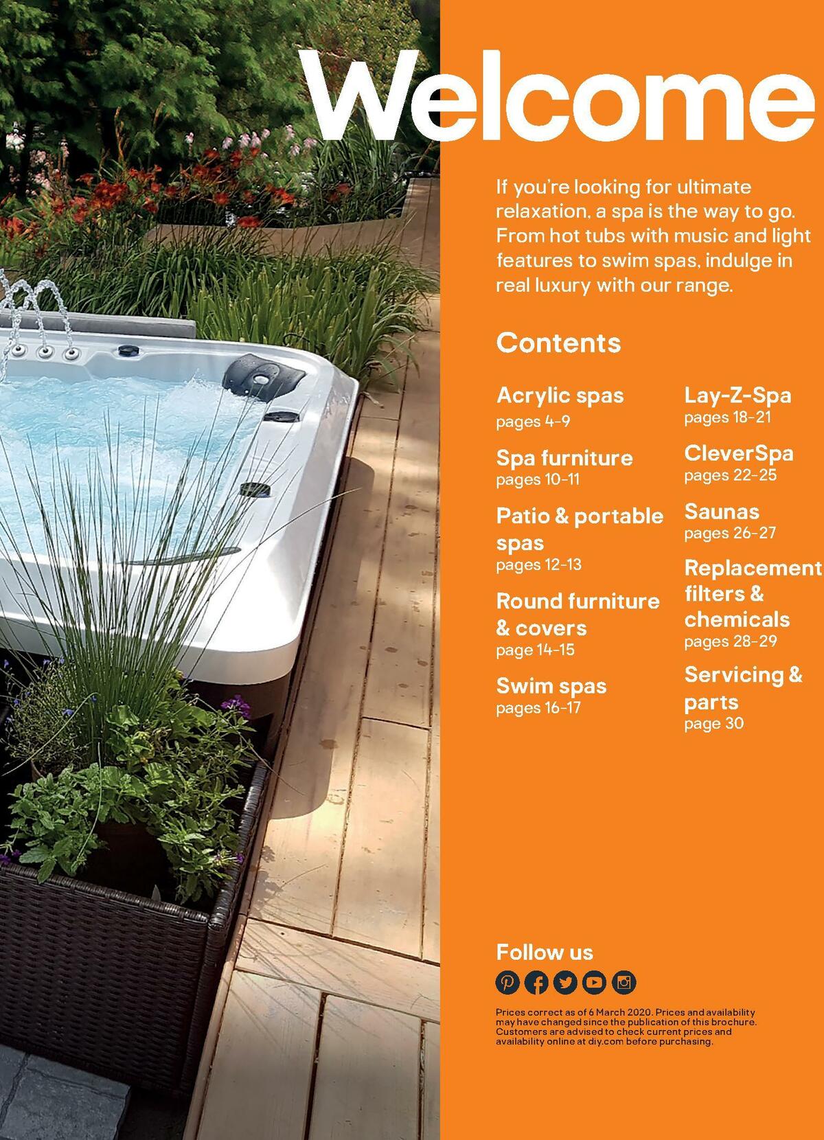B&Q Hot Tub & Spa Collections Offers from 6 March