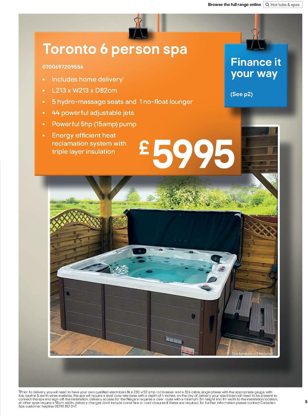 B&Q Hot Tub & Spa Collections Offers from 6 March