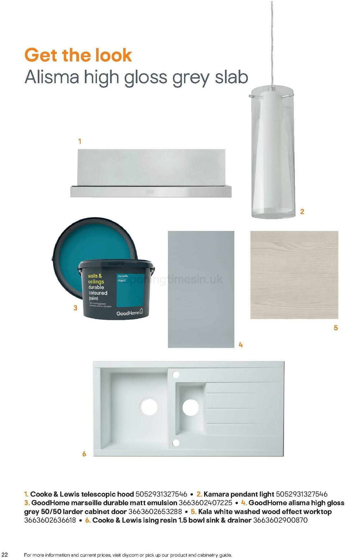 B&Q Kitchen Collections Offers from 15 September