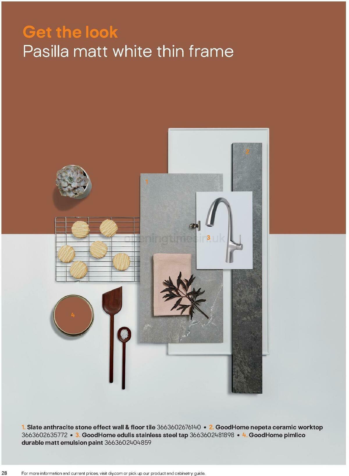 B&Q Kitchen Collections Offers from 15 September