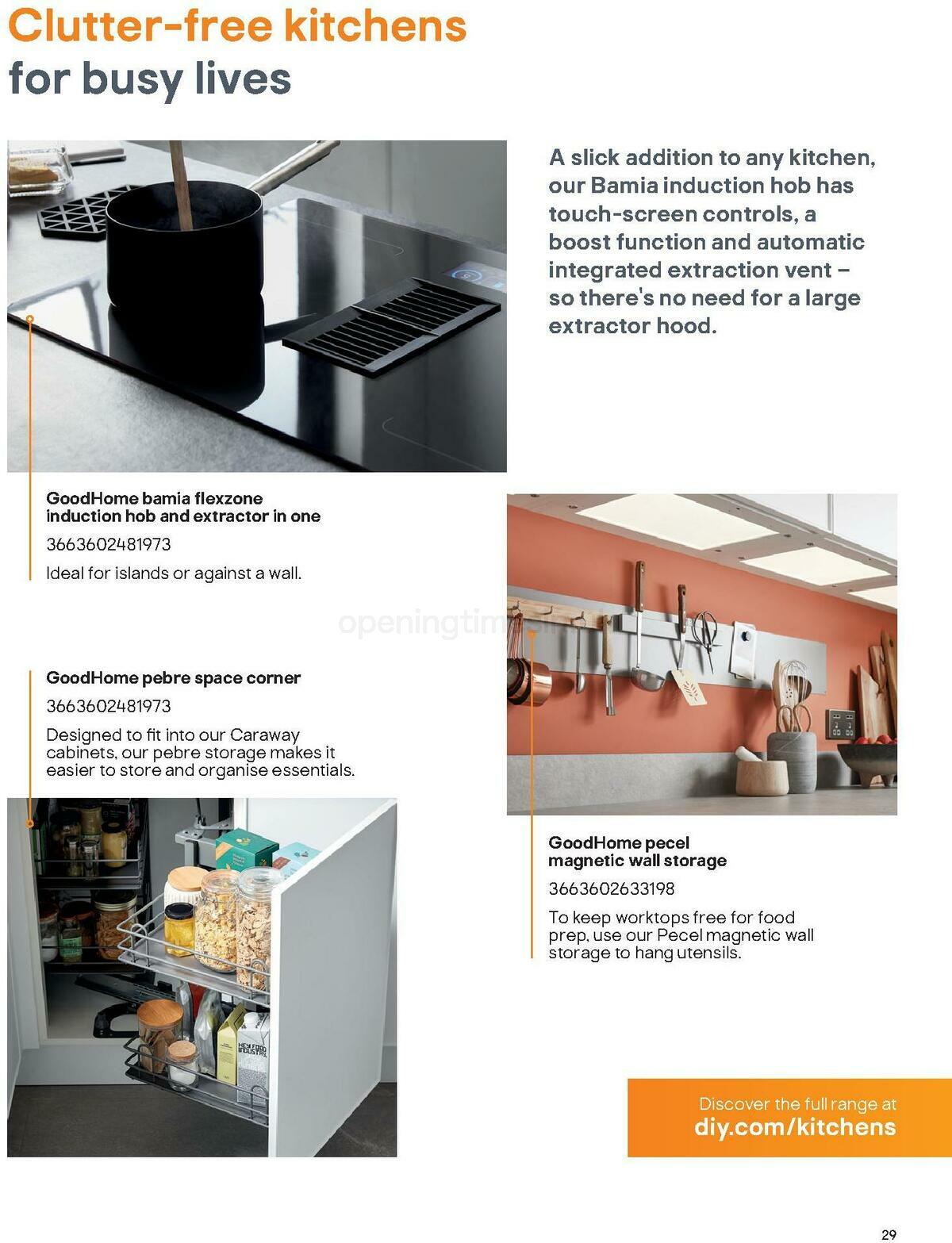 B&Q Kitchen Collections Offers from 15 September