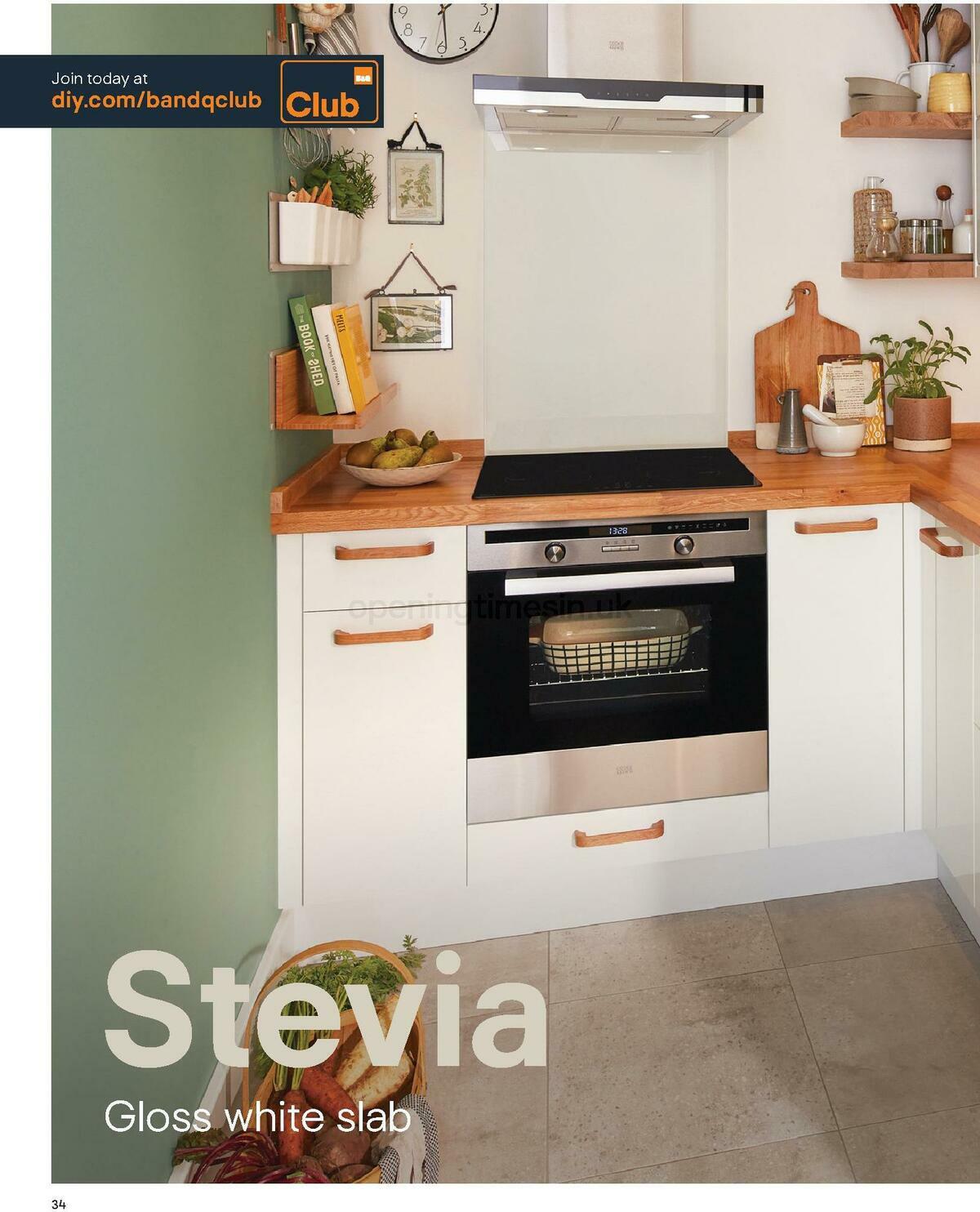 B&Q Kitchen Collections Offers from 15 September