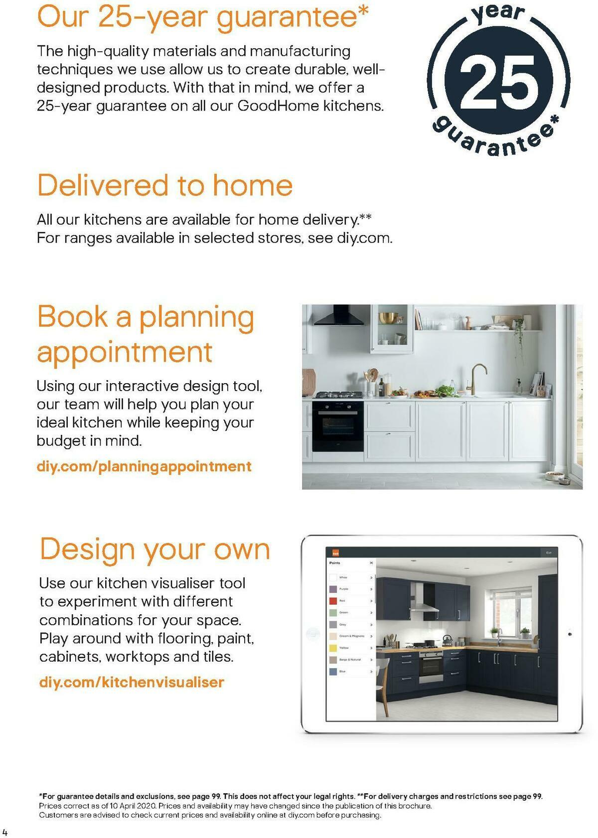 B&Q Kitchen Collections Offers from 15 September