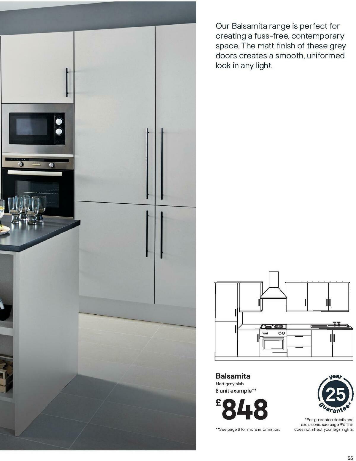 B&Q Kitchen Collections Offers from 15 September