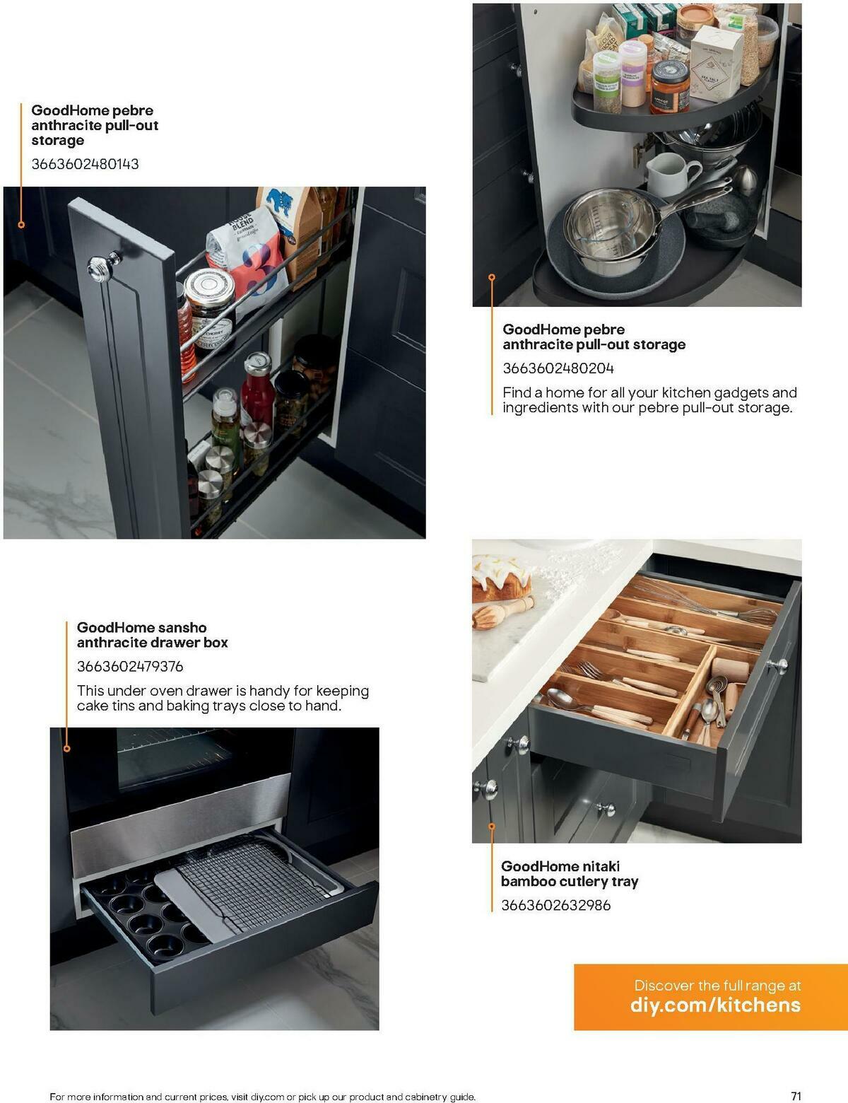 B&Q Kitchen Collections Offers from 15 September