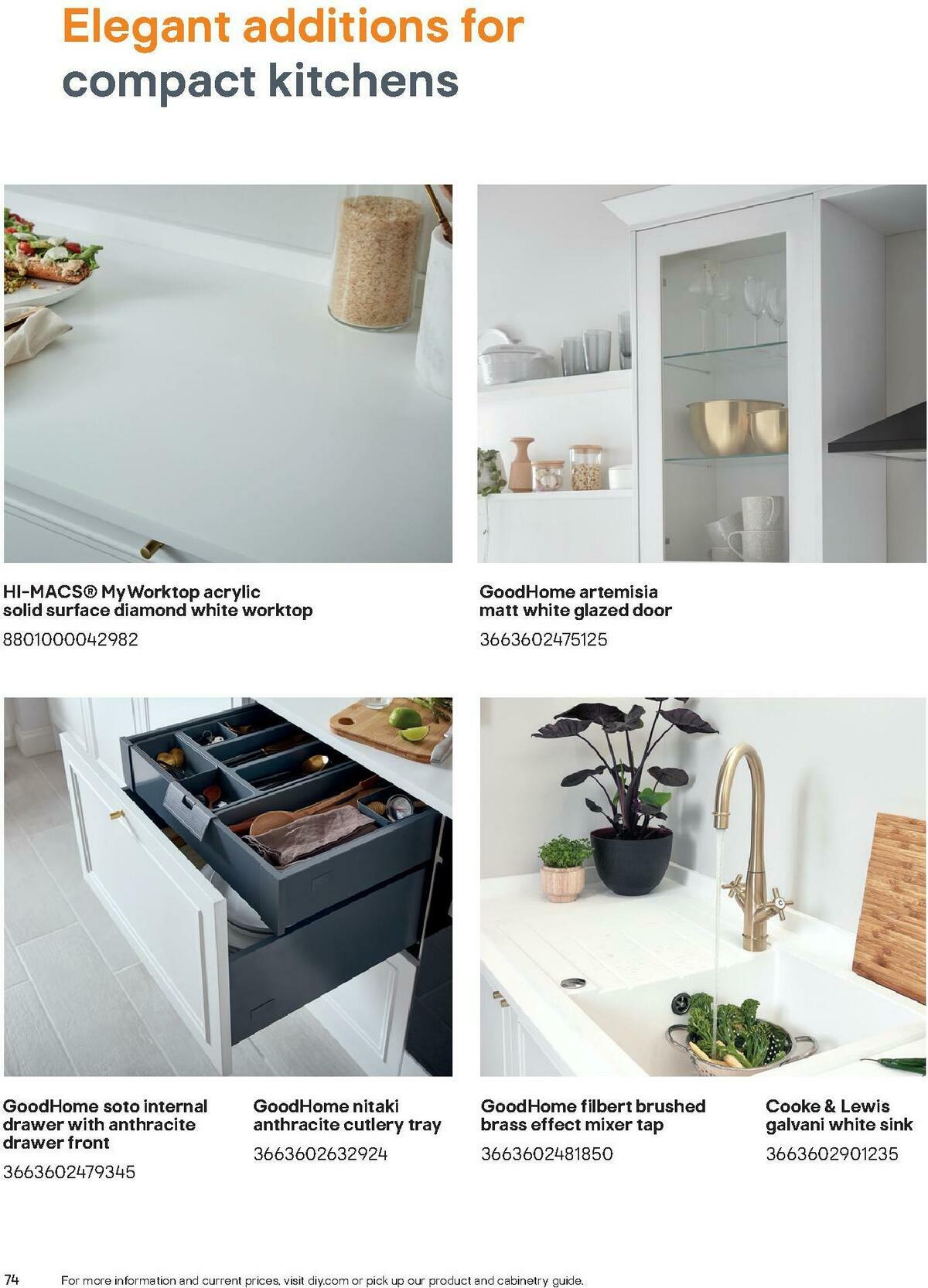 B&Q Kitchen Collections Offers from 15 September
