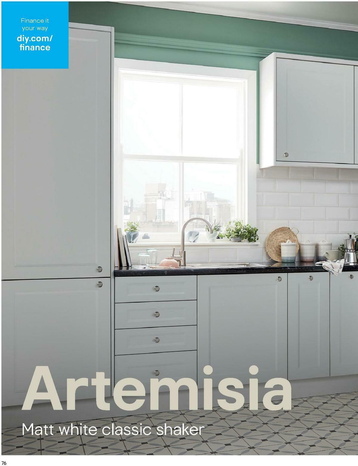 B&Q Kitchen Collections Offers from 15 September