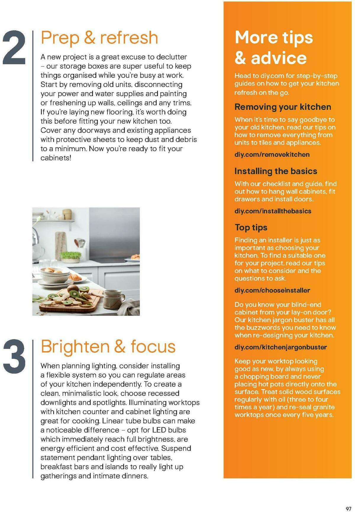 B&Q Kitchen Collections Offers from 15 September