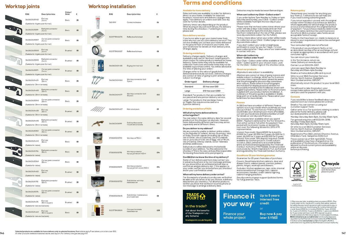 B&Q Kitchen Cabinets price list Offers from 15 September