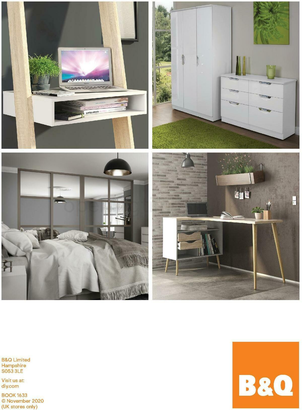 B&Q Indoor Furniture Offers from 10 November