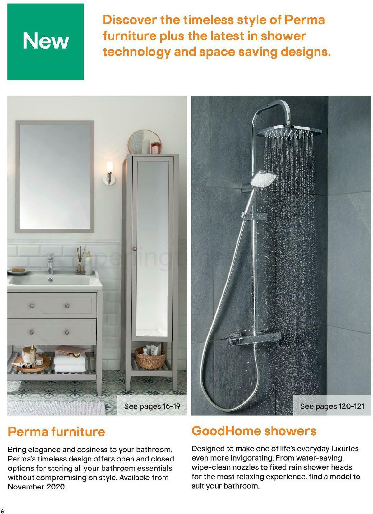B&Q Bathroom Collections Offers from 1 November