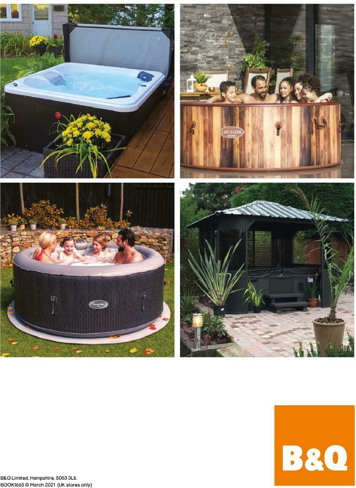 B&Q Hot Tub & Spa Collections Offers from 1 March