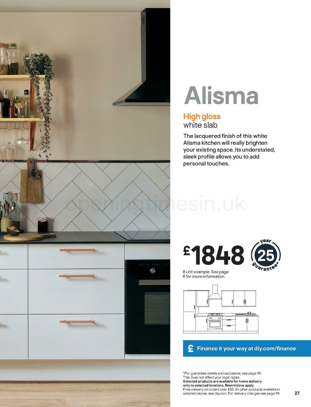 B&Q Kitchens Inspiration Offers from 1 June