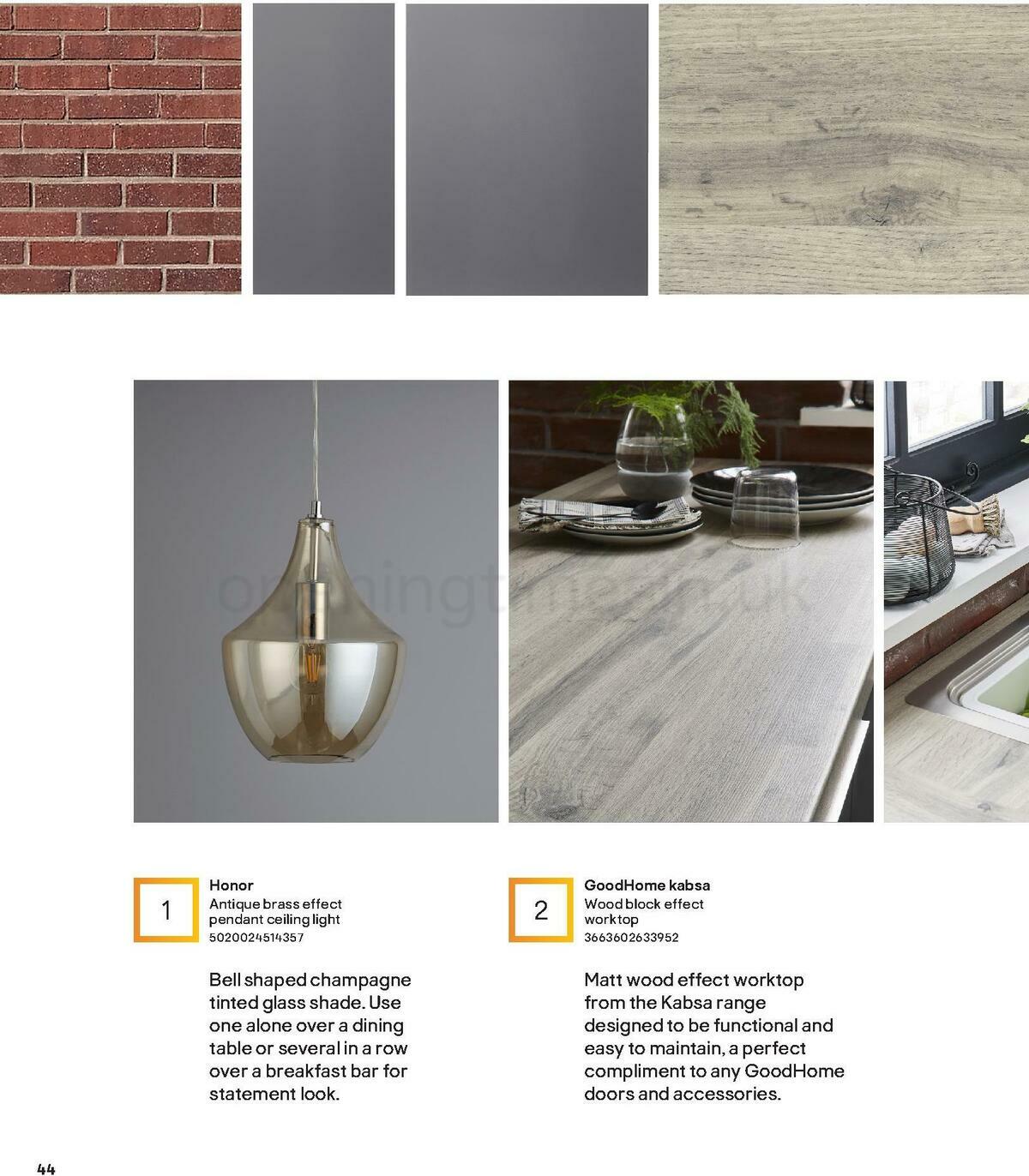 B&Q Kitchens Inspiration Offers from 1 June