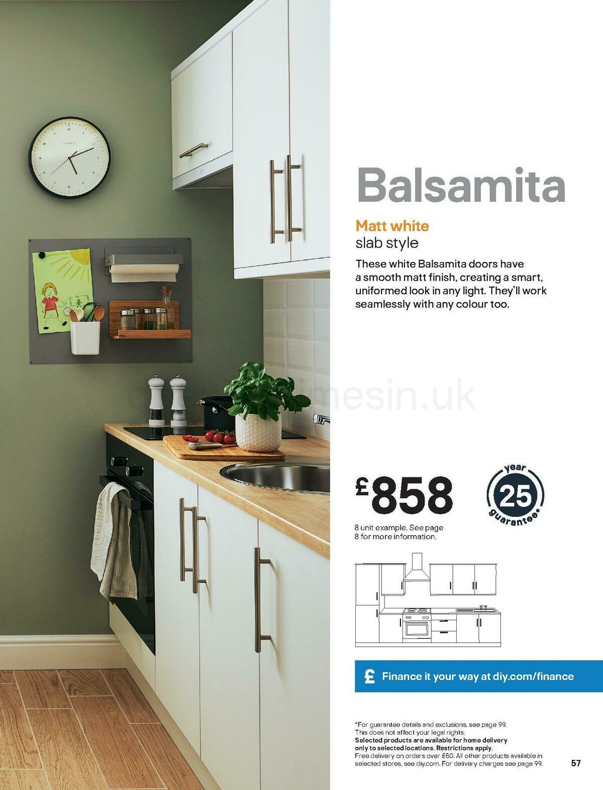 B&Q Kitchens Inspiration Offers from 1 June