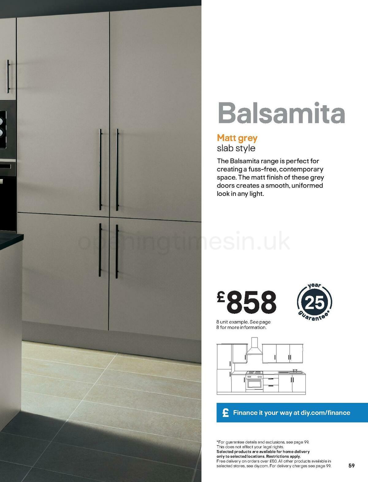 B&Q Kitchens Inspiration Offers from 1 June