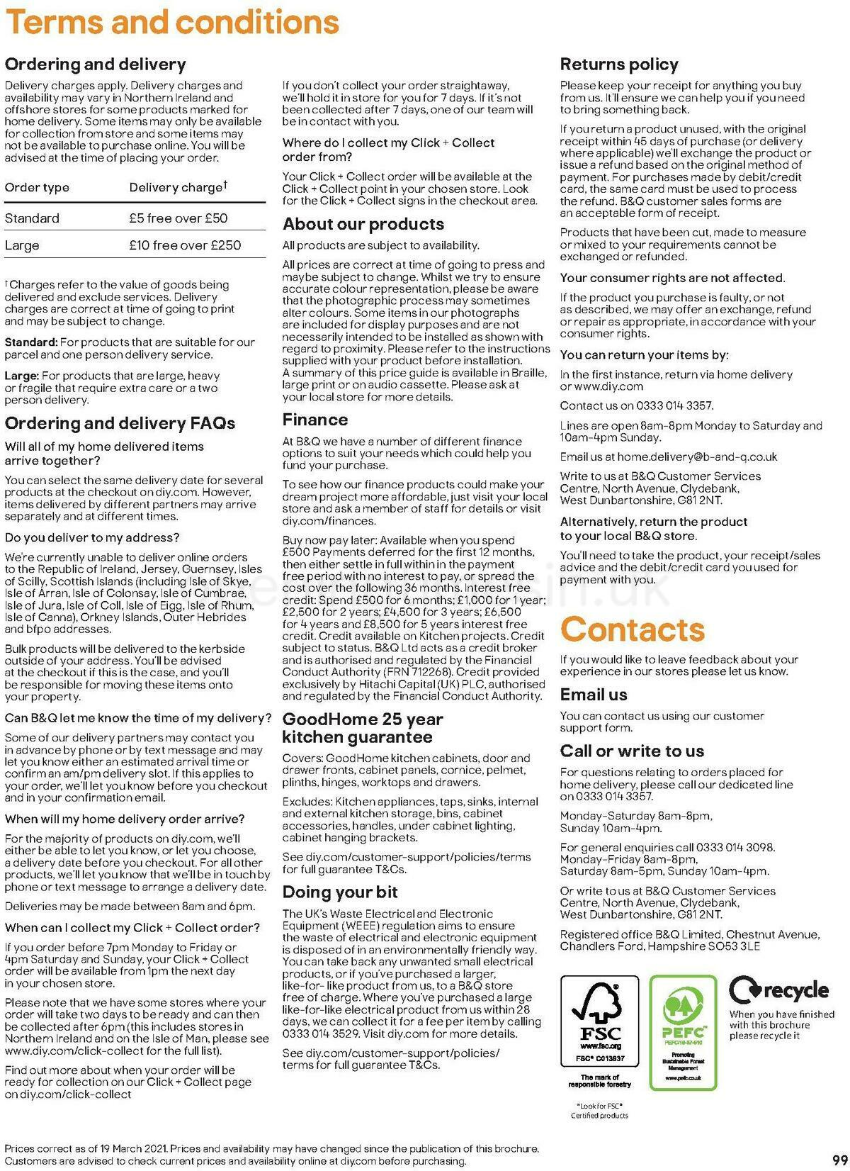 B&Q Kitchens Inspiration Offers from 1 June