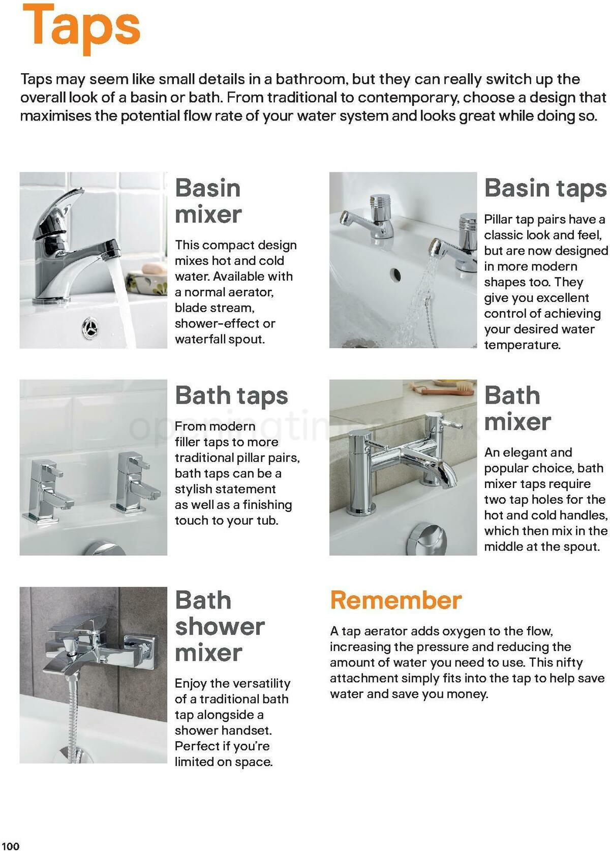 B&Q Bathroom Collections Offers from 1 May